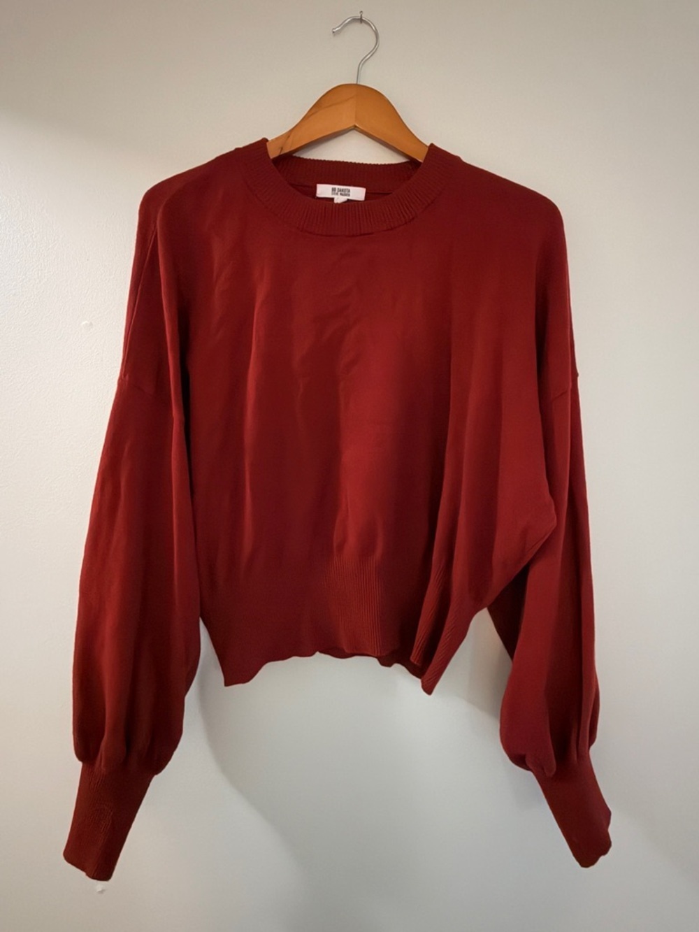 BB Dakota Steve Madden Cropped Sweater – Red – Size XL